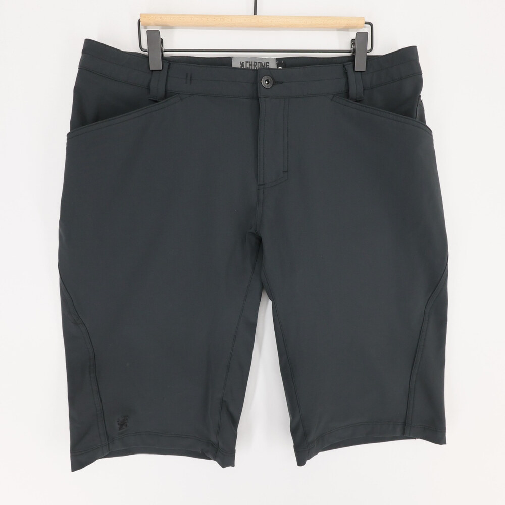 Chrome Industries Union 2.0 Shorts Mens 36 Black Cycling Stretch Commuter
